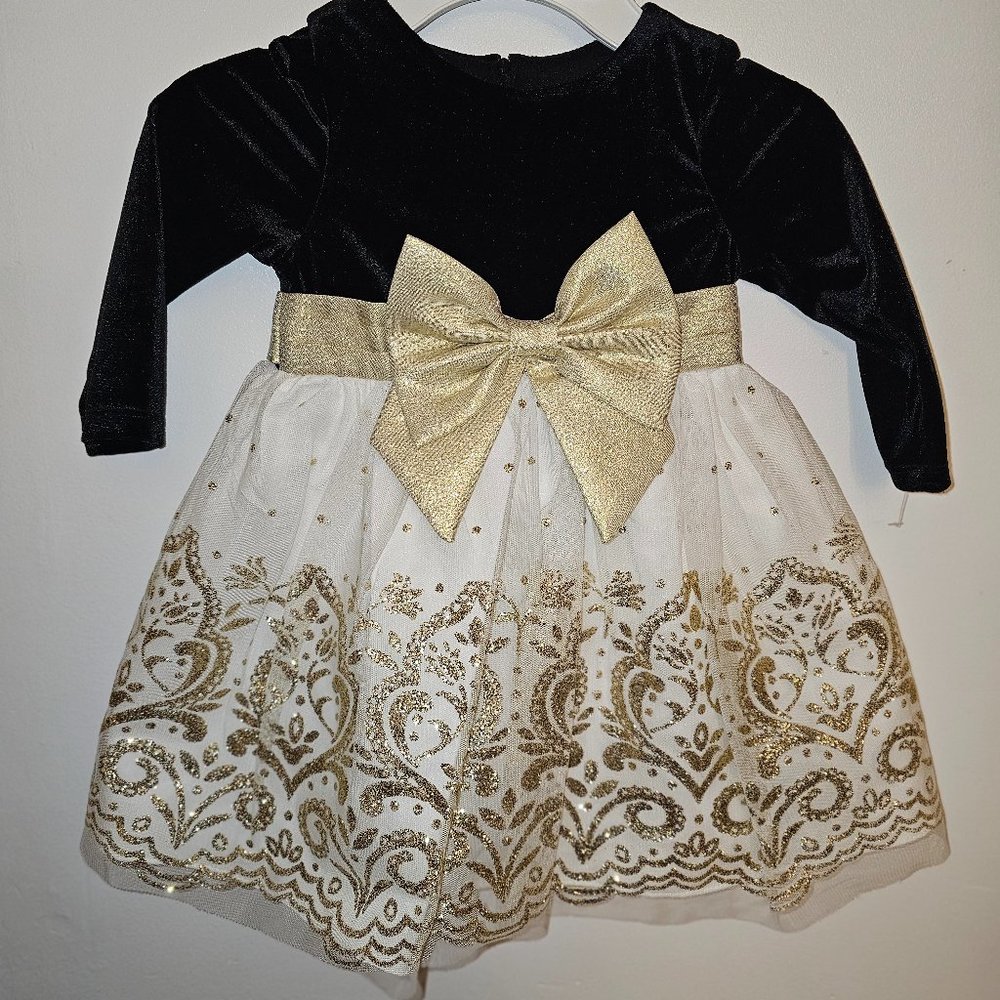 Brand New Black and Gold Girls Dress!!!!